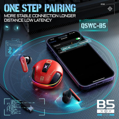 ZOMBIES CAT Sleep Earbuds for Side Sleepers, Sleep Headphones Wireless Bluetooth 5.3 LED Power Display