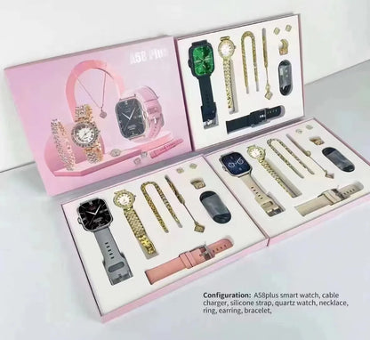 A58 Plus Smart Watch Bracelet with Touch Control and Bluetooth Fitness Tracker with Blood Pressure Monitoring Feature