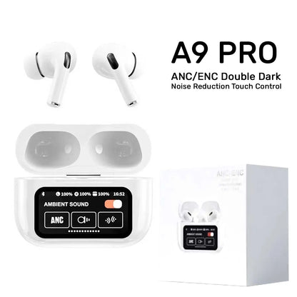 A9 Pro Apple Airpods Anc/enc Zhongkelqnxun Touch Control Bt 5.4 Earbuds white